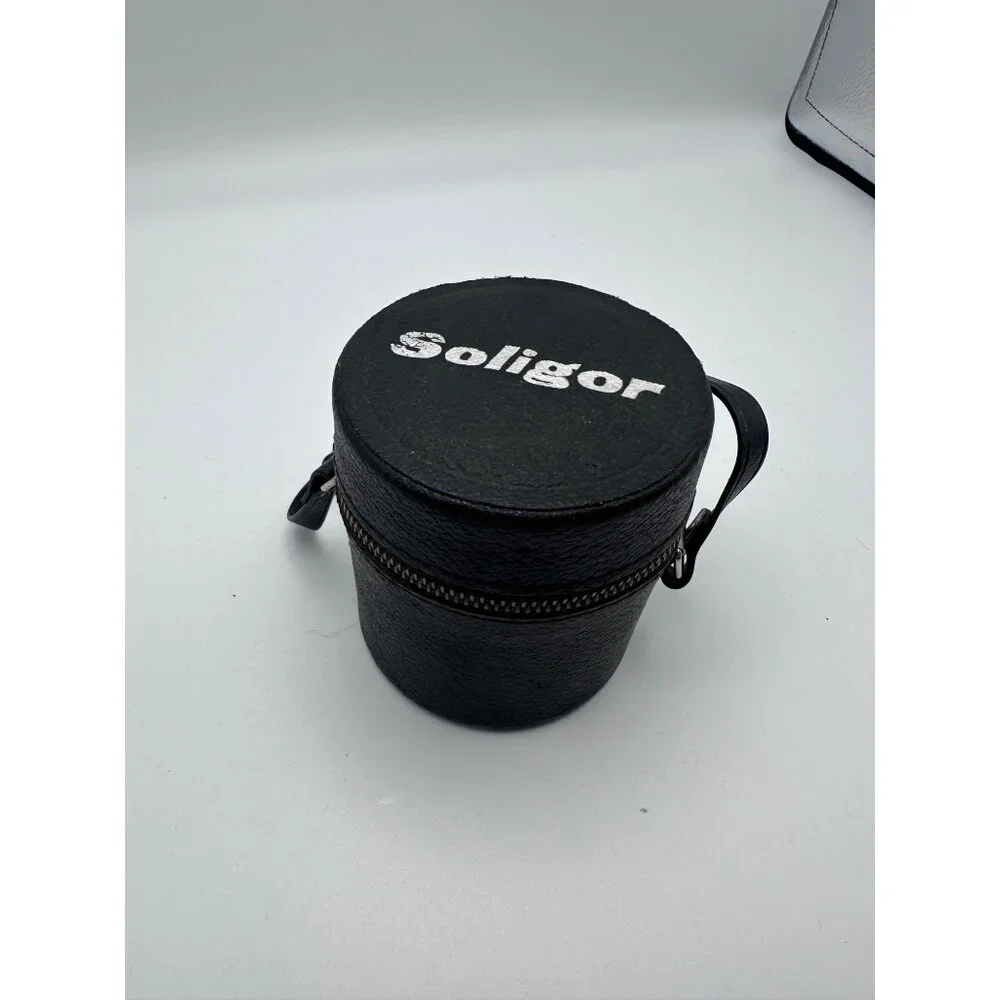 Soligor Wide-Auto 28mm f/2.8 Camera Lens Vintage Manual Focus Case